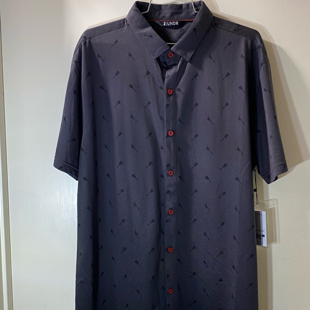 2UNDR button shirt size L